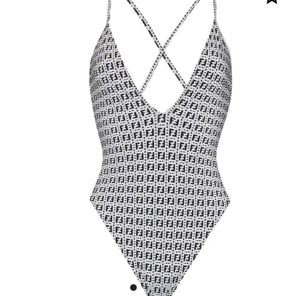 COPY - Authentic Fendi One-piece swimsuit knit fabric FF